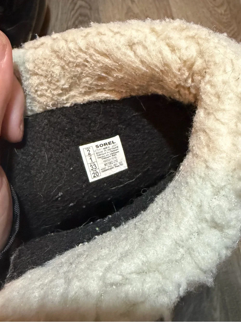 Sorel Kids Black and Cream Waterproof Snow Boots